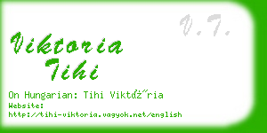 viktoria tihi business card